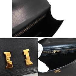 Hermes HERMES Constance 23 Shoulder Bag Ardennes Black Gold Hardware