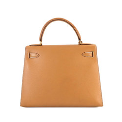 Hermes Kelly 28 2way hand shoulder bag, Cushvel Epsom, natural, outside stitching, ○X stamp, gold hardware,