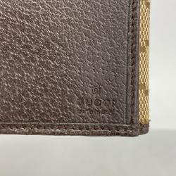 Gucci Long Wallet GG Canvas Brown Women's