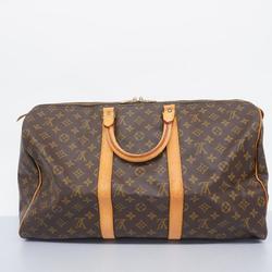 Louis Vuitton Boston Bag Monogram Keepall 50 M41426 Brown Men's Women's