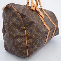 Louis Vuitton Boston Bag Monogram Keepall 50 M41426 Brown Men's Women's