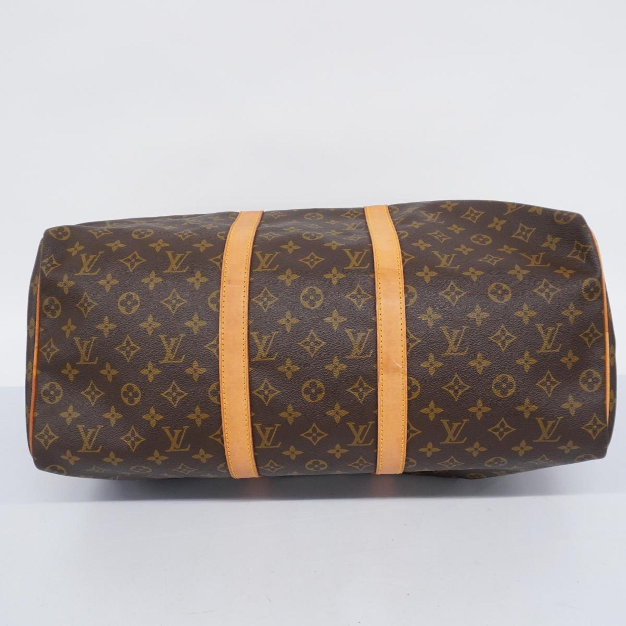 Louis Vuitton Boston Bag Monogram Keepall 50 M41426 Brown Men's Women's