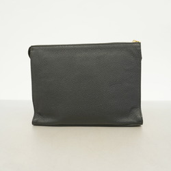 Fendi Clutch Bag Monster Leather Black Men's