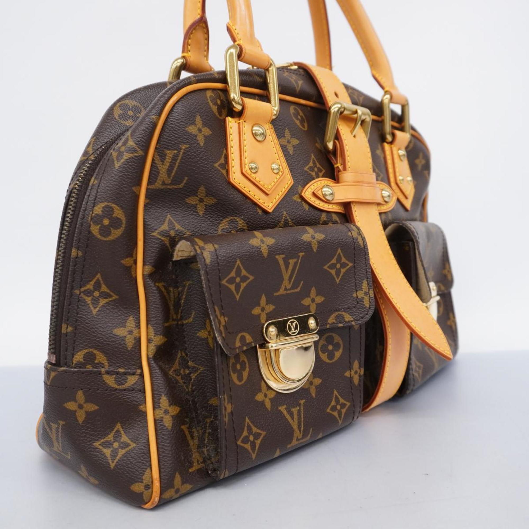 Louis Vuitton Handbag Monogram Manhattan GM M40025 Brown Ladies