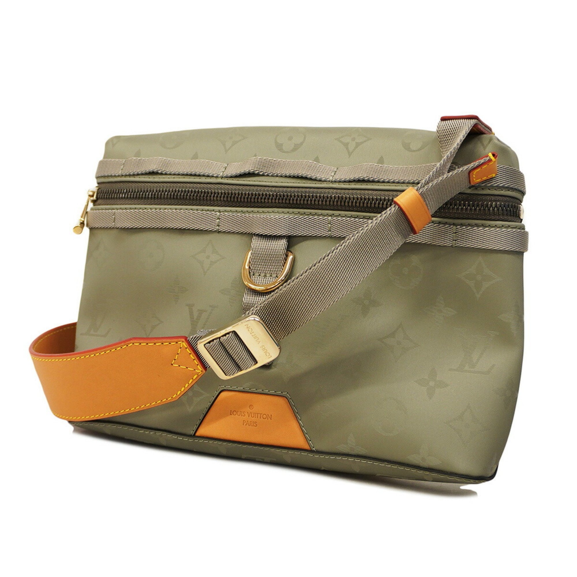 Louis Vuitton Shoulder Bag Monogram Titanium PM M43889 Grey Women's