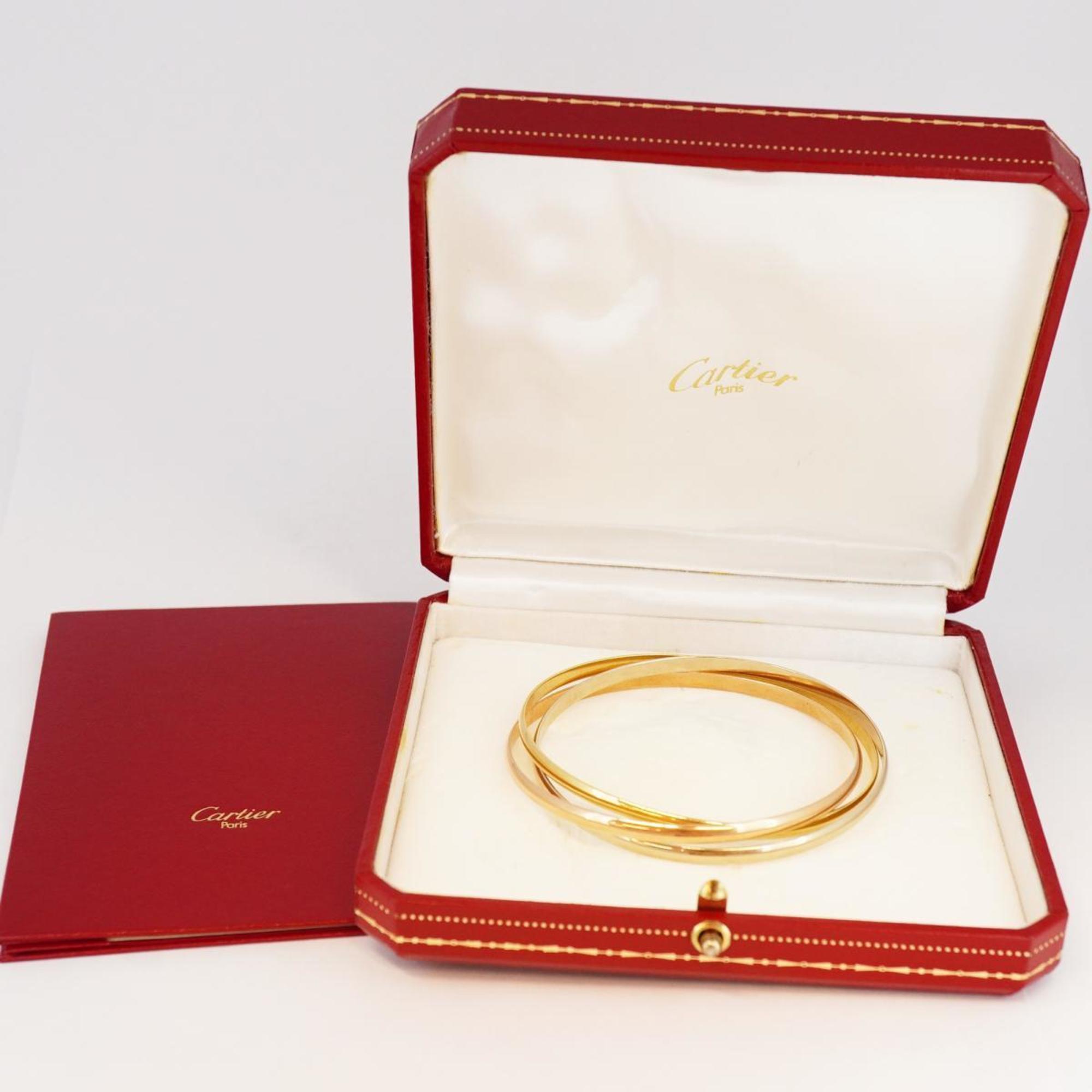 Cartier Bangle Trinity K18YG Yellow Gold K18WG White K18PG Pink Men's Women's