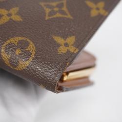 Louis Vuitton Wallet Monogram Portefeuille Viennese M61674 Brown Ladies