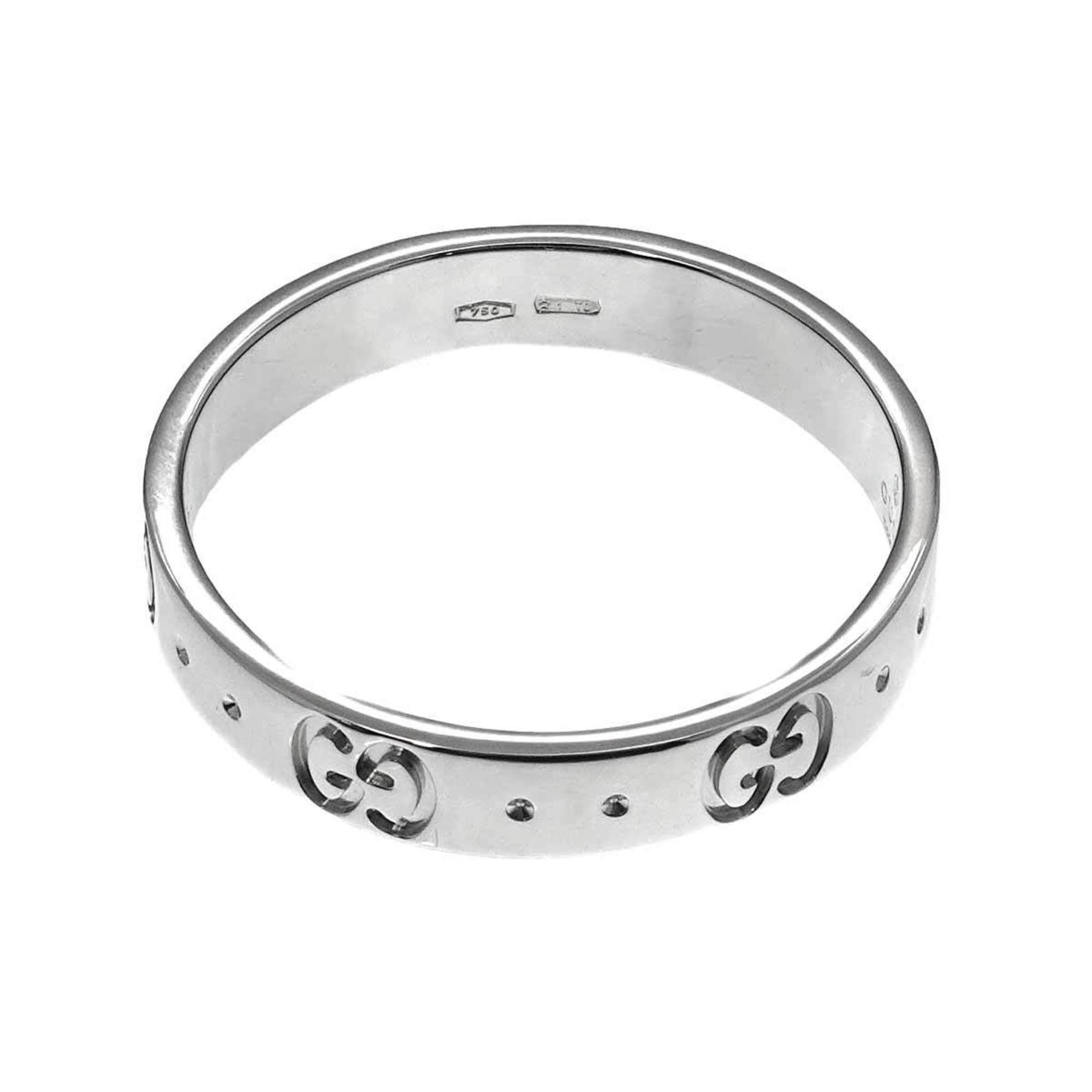 Gucci Icon #19 Ring, K18 WG White Gold 750, Ring