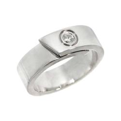 Cartier Anniversary #49 Ring Diamond 1P K18 WG White Gold 750