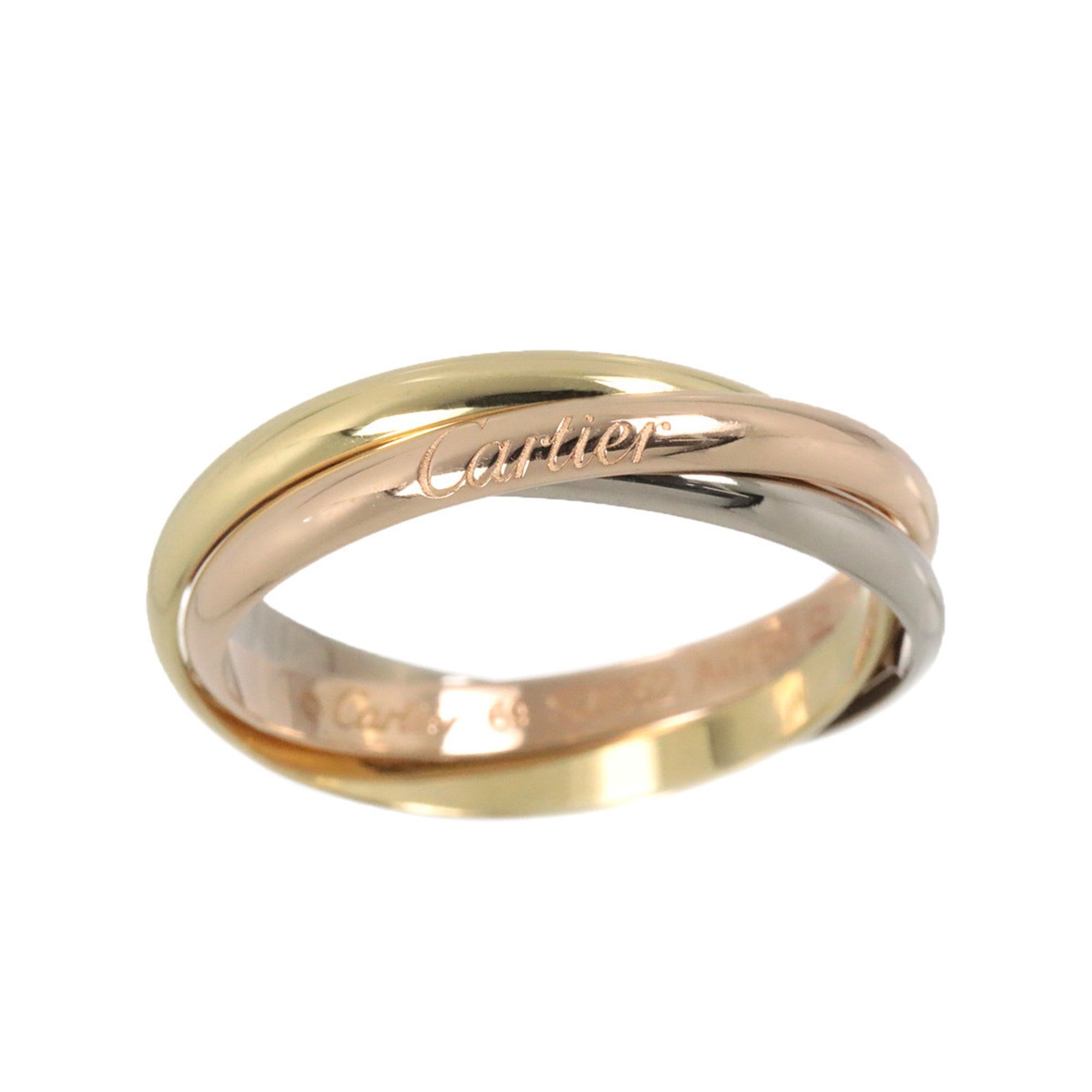 Cartier Trinity #69 Ring K18 YG WG PG 3-row Three Gold 3 colors 750