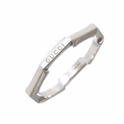 GUCCI Link to Love #16 Ring K18 WG White Gold 750