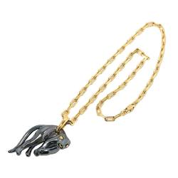 Cartier Panther Necklace 45cm K18 YG Yellow Gold 750 SV Silverium 800