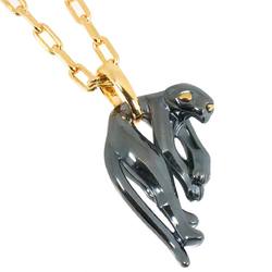 Cartier Panther Necklace 45cm K18 YG Yellow Gold 750 SV Silverium 800