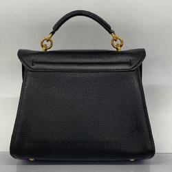 Salvatore Ferragamo Handbag Gancini Leather Black Women's