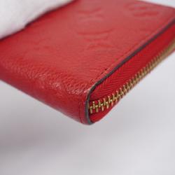 Louis Vuitton Long Wallet Monogram Empreinte Portefeuille Clemence M60169 Cerise Ladies