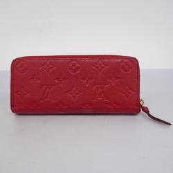 Louis Vuitton Long Wallet Monogram Empreinte Portefeuille Clemence M60169 Cerise Ladies