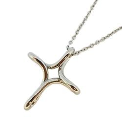 Tiffany Necklace Infinity Cross Pt950 Platinum Women's