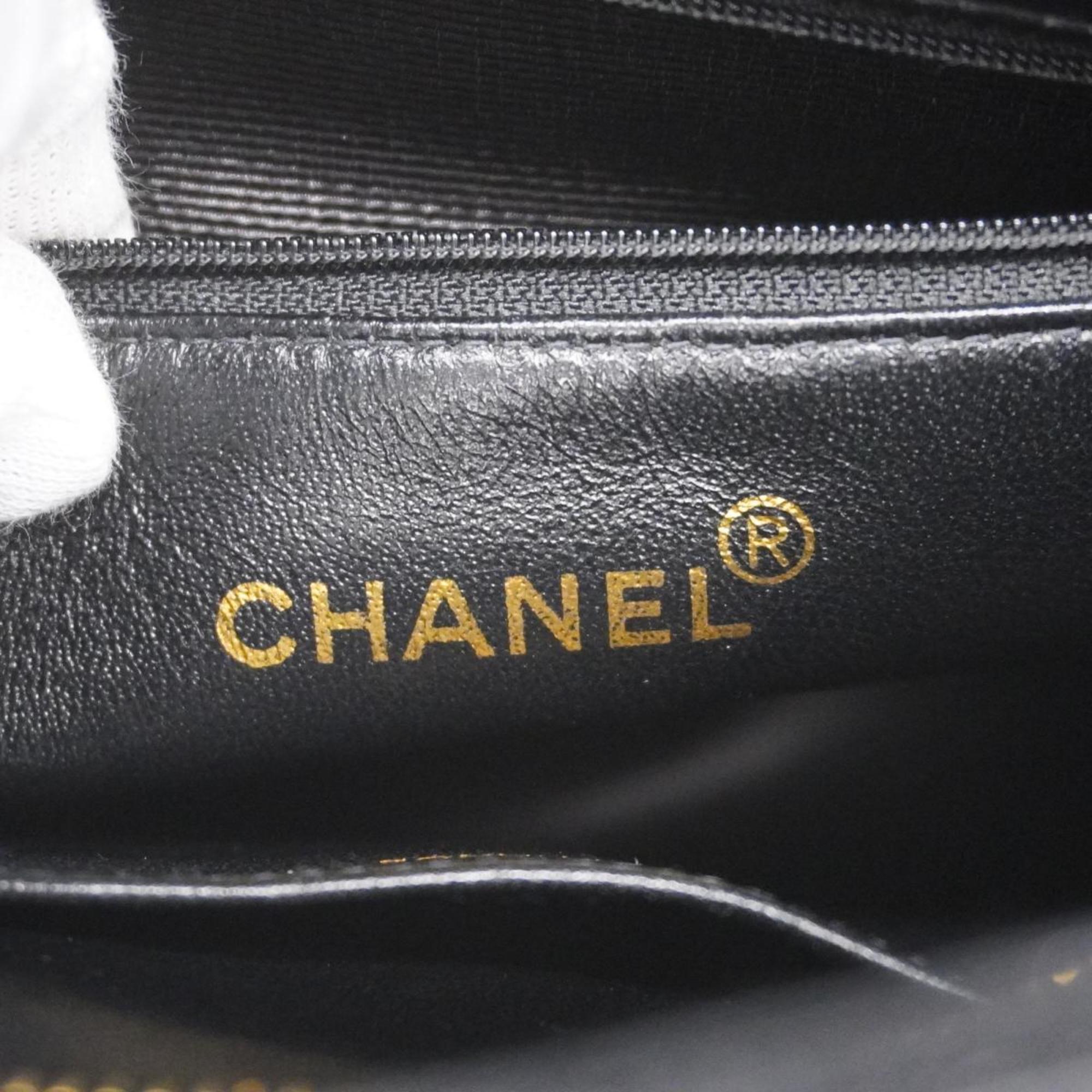 Chanel Tote Bag Reproduction Caviar Skin Black Women's