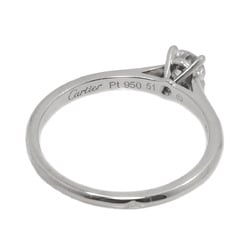 Cartier Solitaire Diamond 0.23ct D VS1 EX #51 Ring Pt Platinum