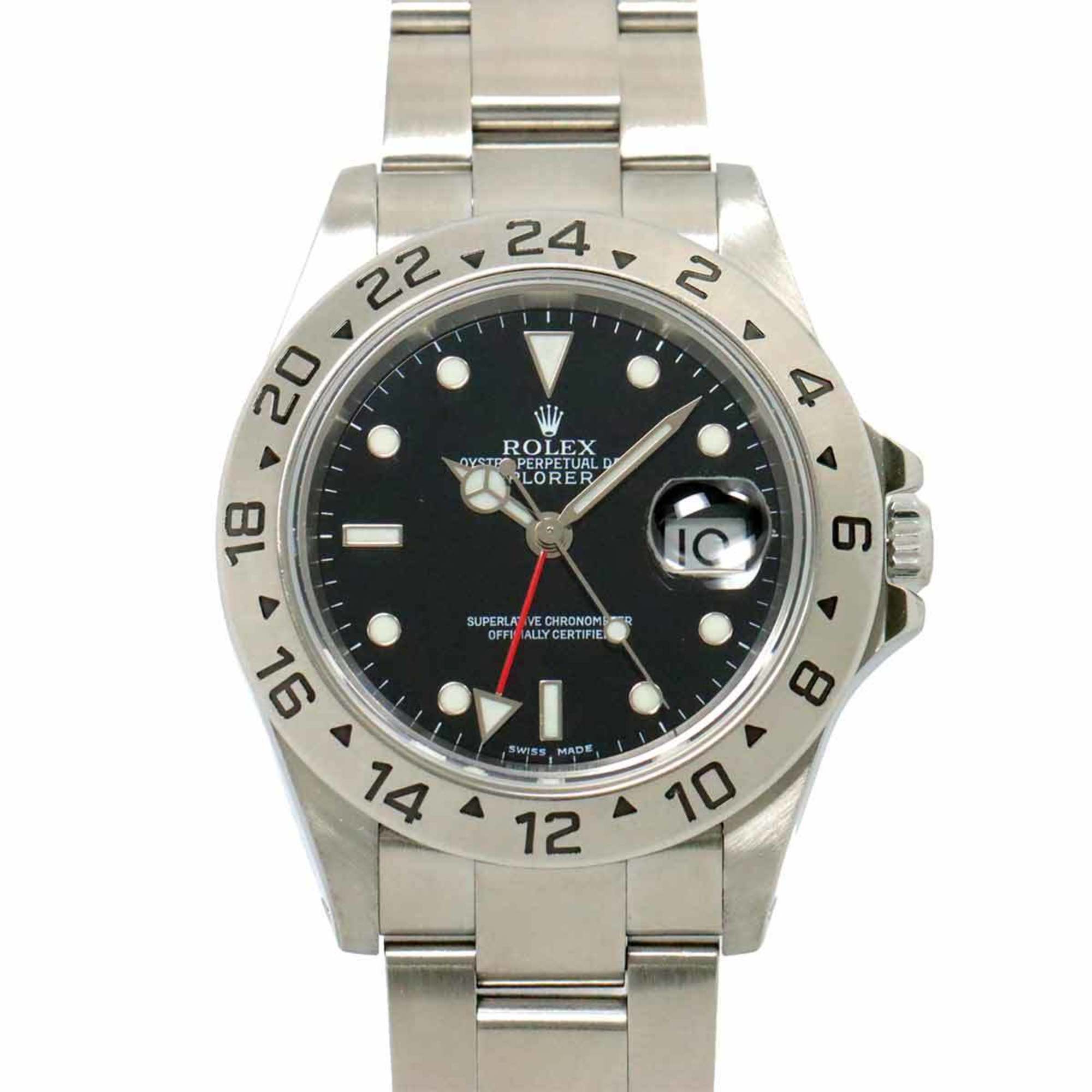 ROLEX Explorer II 16570 Y-number Men's Watch Date Black Automatic