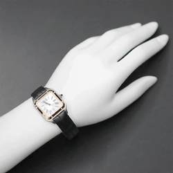 Cartier Santos Dumont Combi W2SA0012 Women's Watch Silver K18RG Quartz