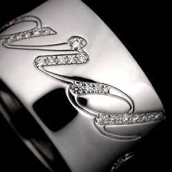 Chopard Dissimo Ring Diamond K18WG White Gold 750 Heart