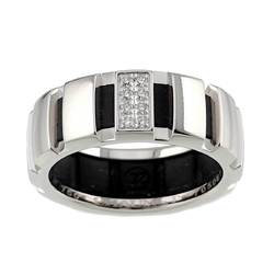 Chaumet Class One #52 Ring Diamond K18WG White Gold 750 Rubber