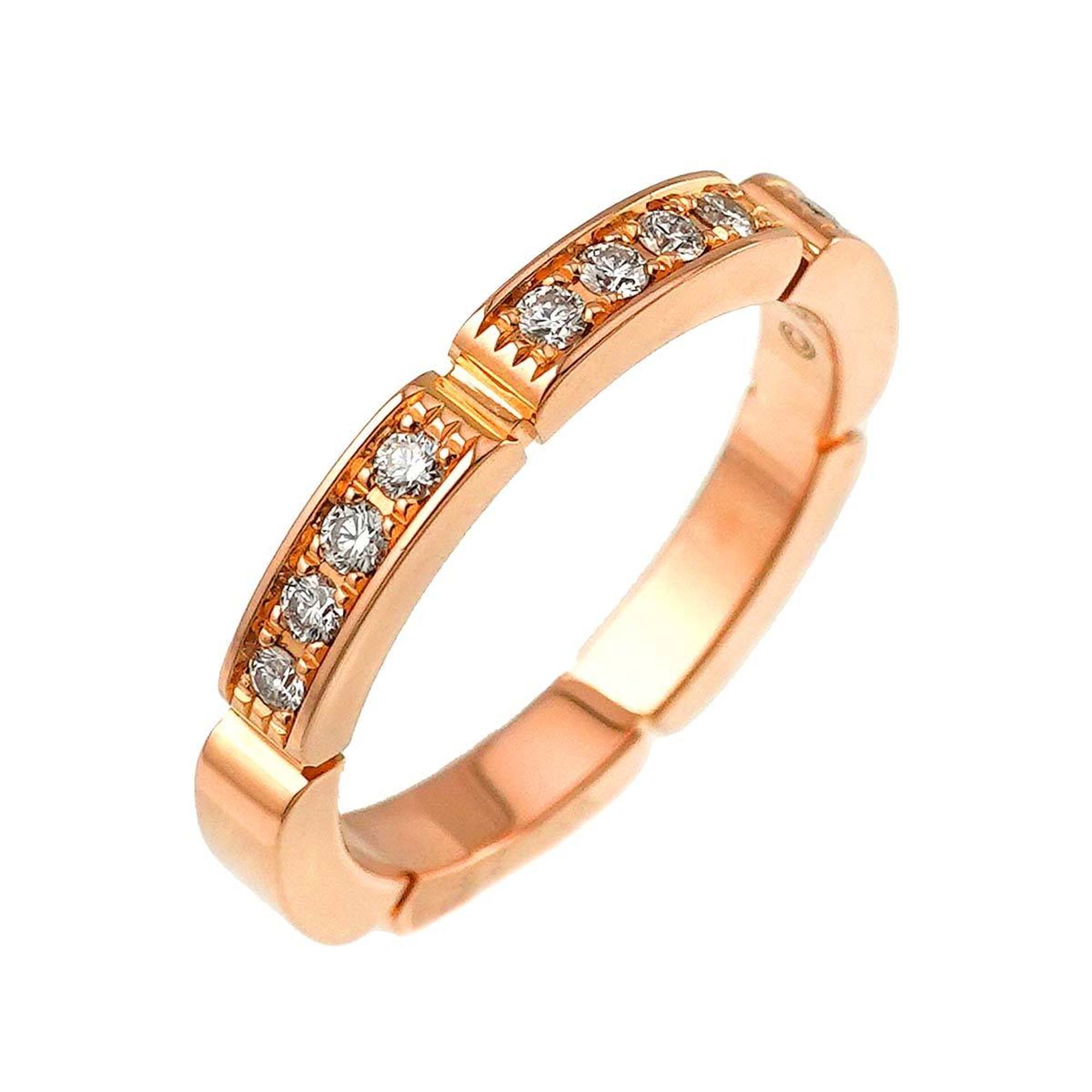 Cartier Maillon Panthere #47 Ring Diamond K18 PG Pink Gold 750