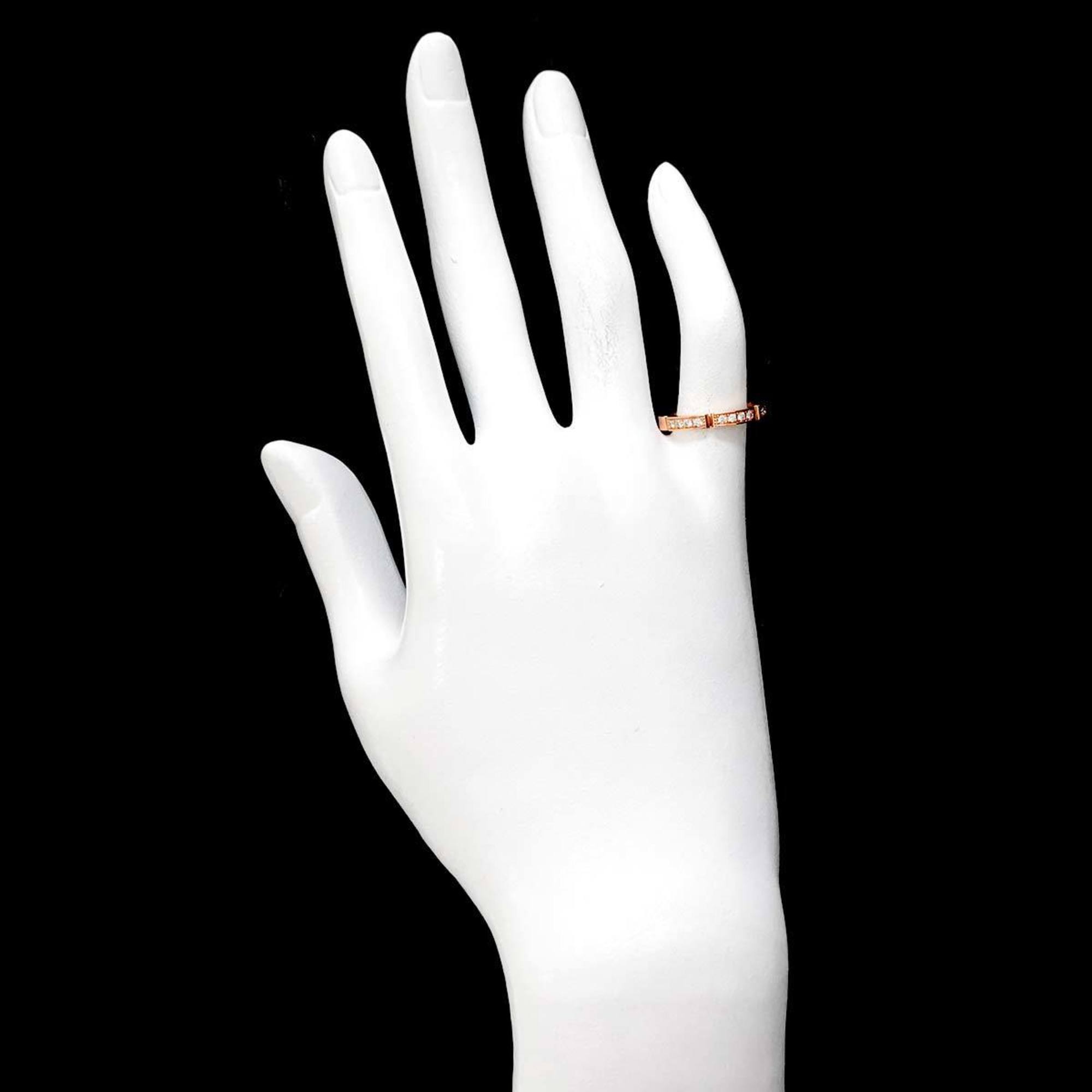 Cartier Maillon Panthere #47 Ring Diamond K18 PG Pink Gold 750