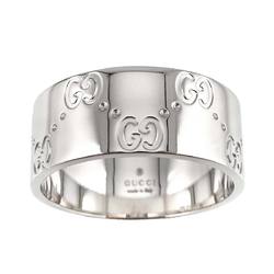 Gucci Icon #21 Wide Ring, K18 WG White Gold 750, Ring