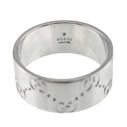 Gucci Icon #21 Wide Ring, K18 WG White Gold 750, Ring