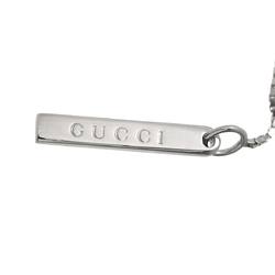 Gucci Lariat Necklace 54cm K18 WG White Gold 750