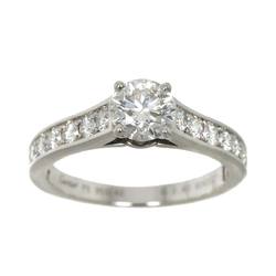 Cartier Solitaire Diamond 0.60ct G VVS1 EX #48 Ring Pt Platinum