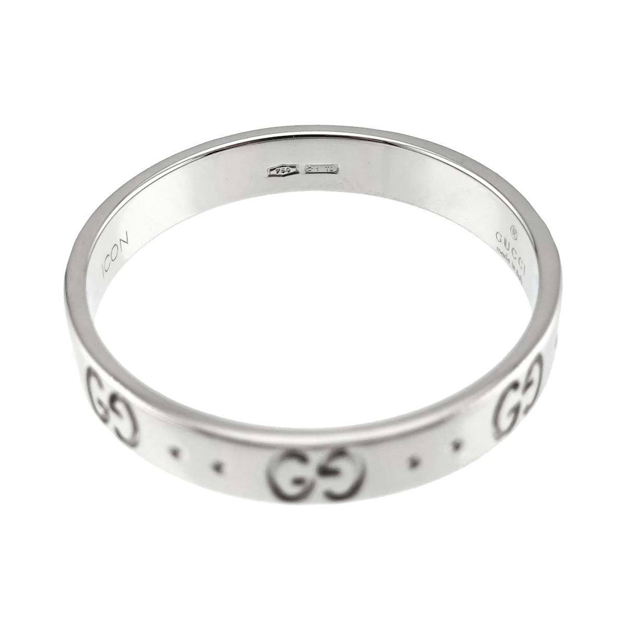 Gucci Icon #27 Ring, K18 WG White Gold 750, Ring