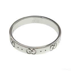 Gucci Icon #23 Ring, K18 WG White Gold 750, Ring