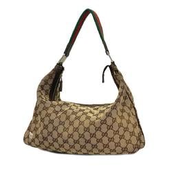 Gucci Shoulder Bag GG Canvas Sherry Line 146243 Brown Women's