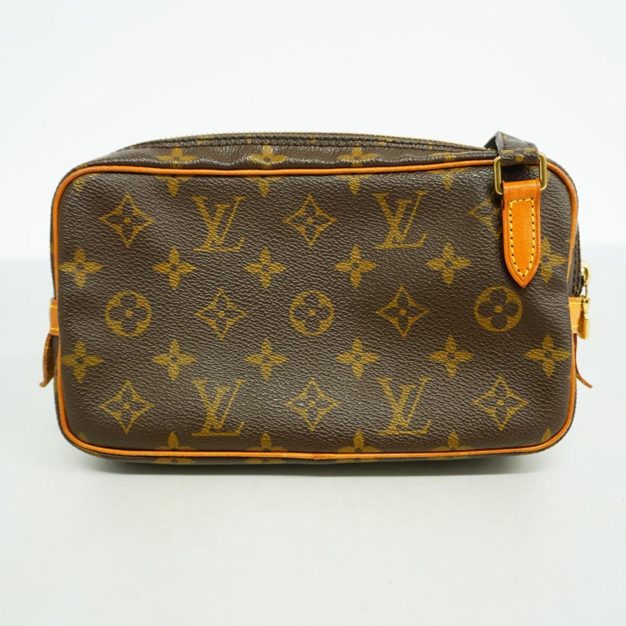 Louis Vuitton Shoulder Bag Monogram Pochette Marly Bandouliere M51828 Brown Women's