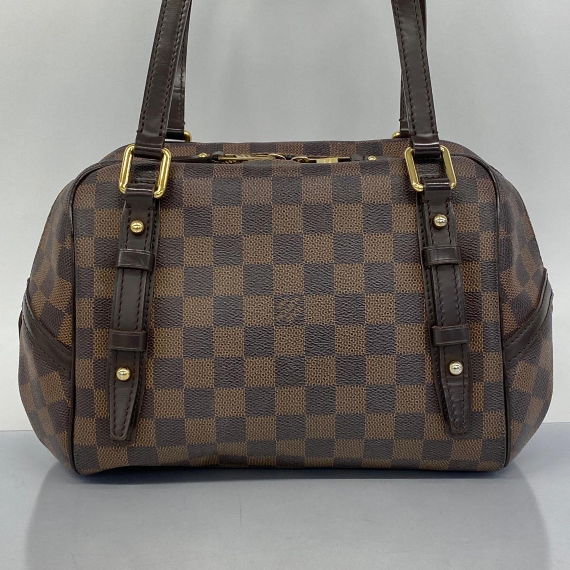 Louis Vuitton Shoulder Bag Damier Rivington PM N41157 Ebene Ladies