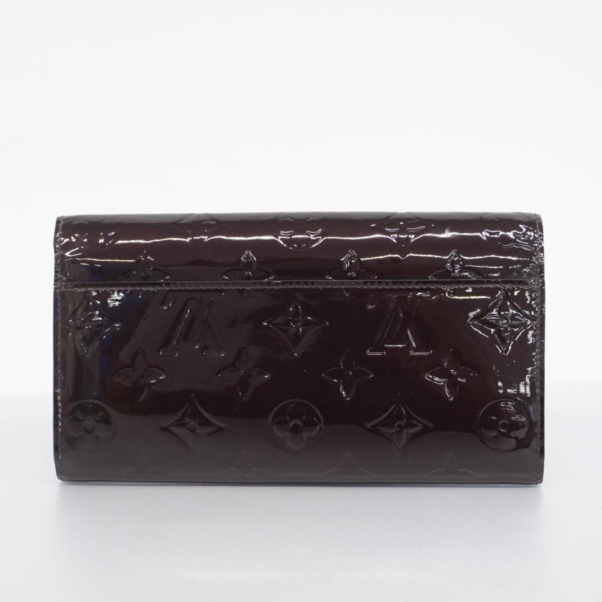 Louis Vuitton Long Wallet Vernis Portefeuille Sarah M90152 Amarante Ladies