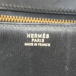 Hermes Shoulder Bag Constance 18 〇L Engraved Box Calf Black Women's