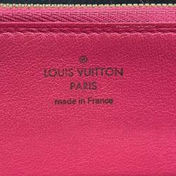 Louis Vuitton Long Wallet Taurillon Portefeuille Comet M63102 Noir Hot Pink Ladies