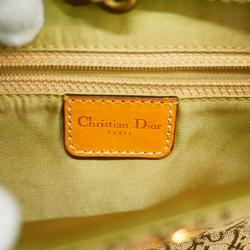 Christian Dior Shoulder Bag Trotter Leather Beige Light Brown Women's