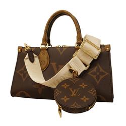 Louis Vuitton Handbag Monogram Reverse On The Go EW M46653 Brown Women's