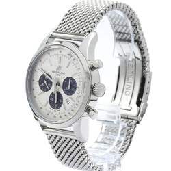 Polished BREITLING Transocean Chronograph Steel Automatic Watch AB0152 BF575793