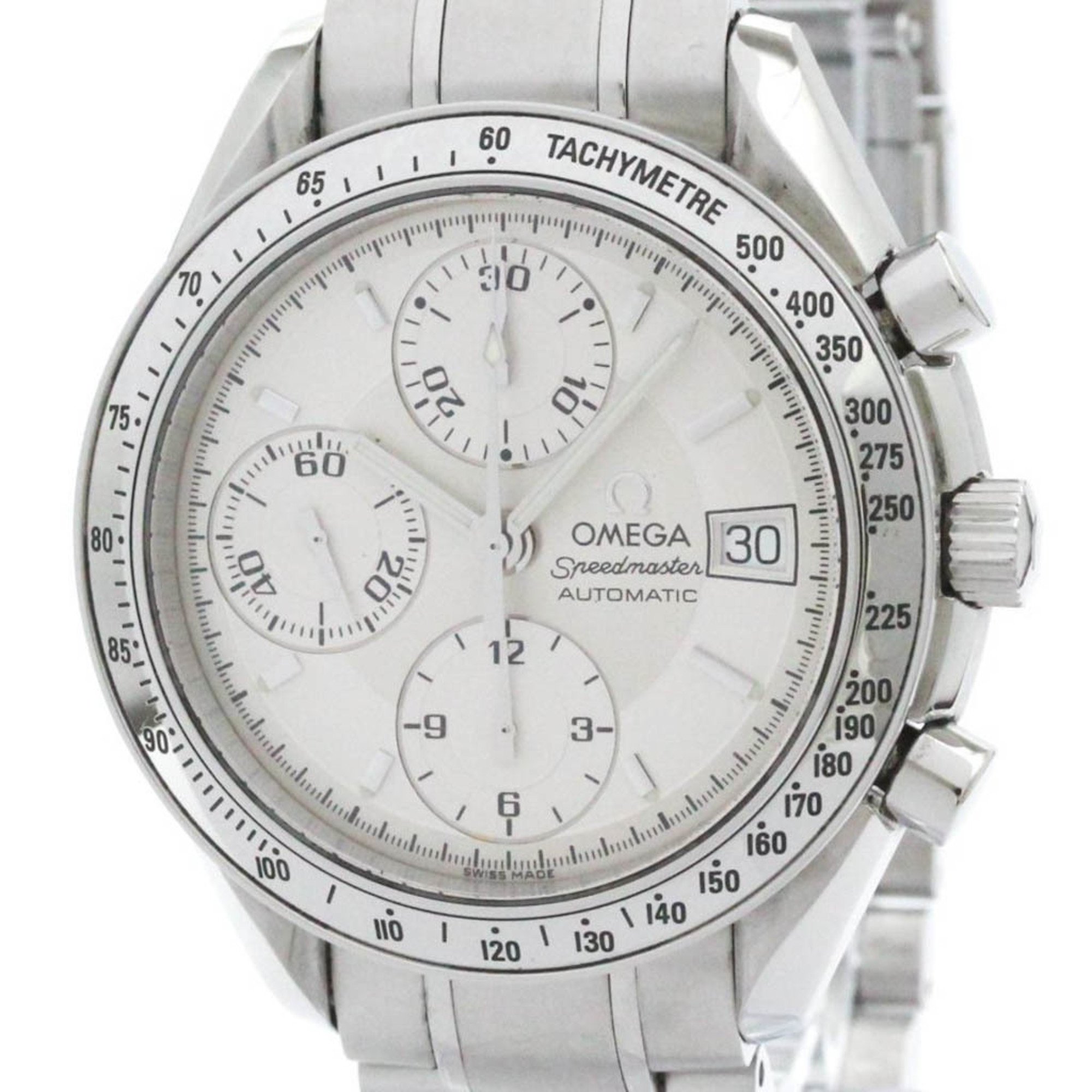 Polished OMEGA Speedmaster Date Steel Automatic Mens Watch 3513.30 BF575798