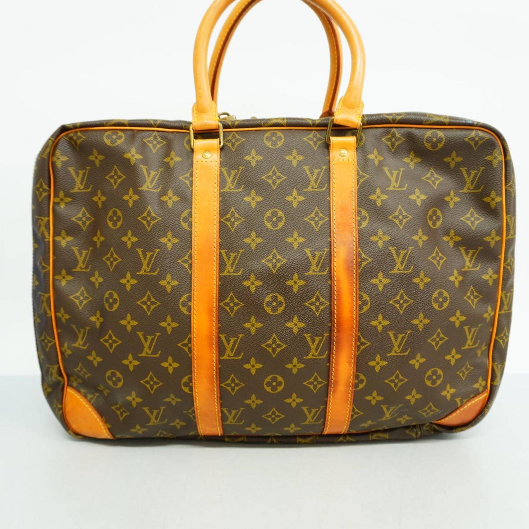 Louis Vuitton Boston Bag Monogram Sac 24R M41387 Brown Men's Women's