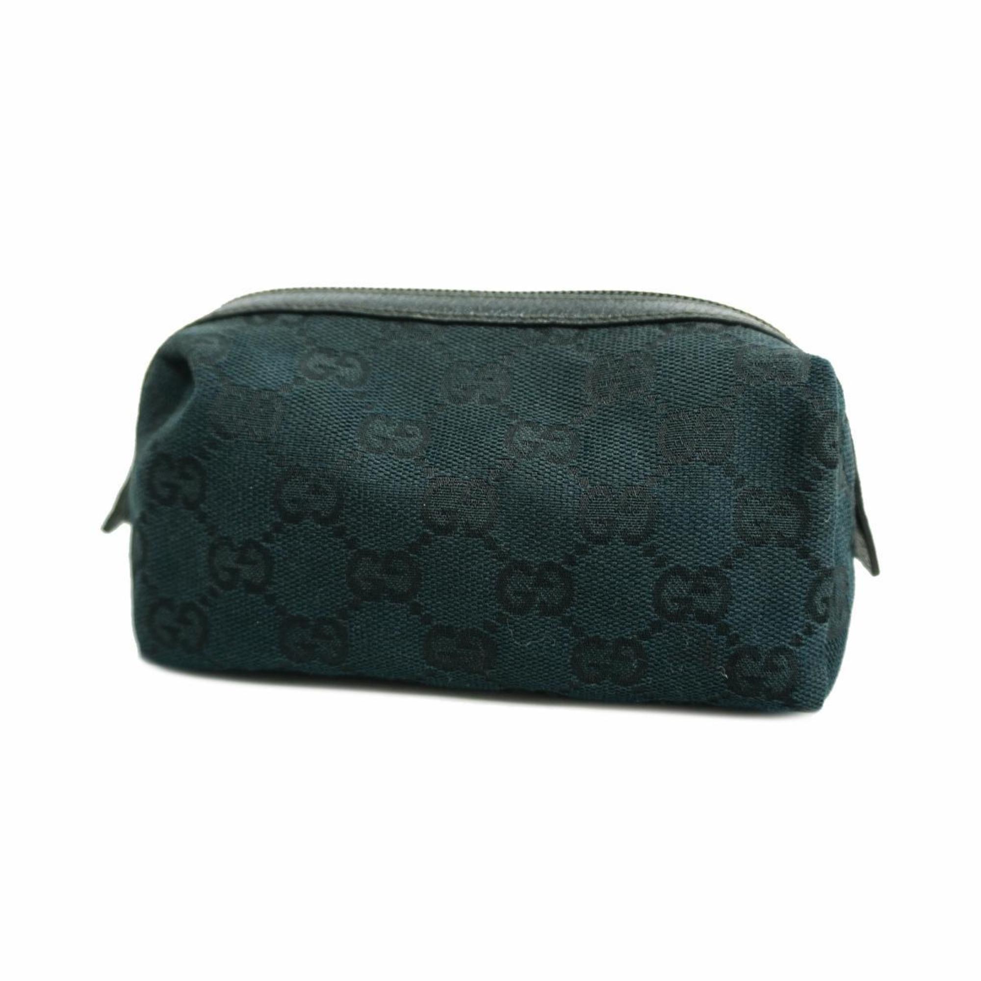 Gucci Pouch GG Canvas 29596 Black Women's