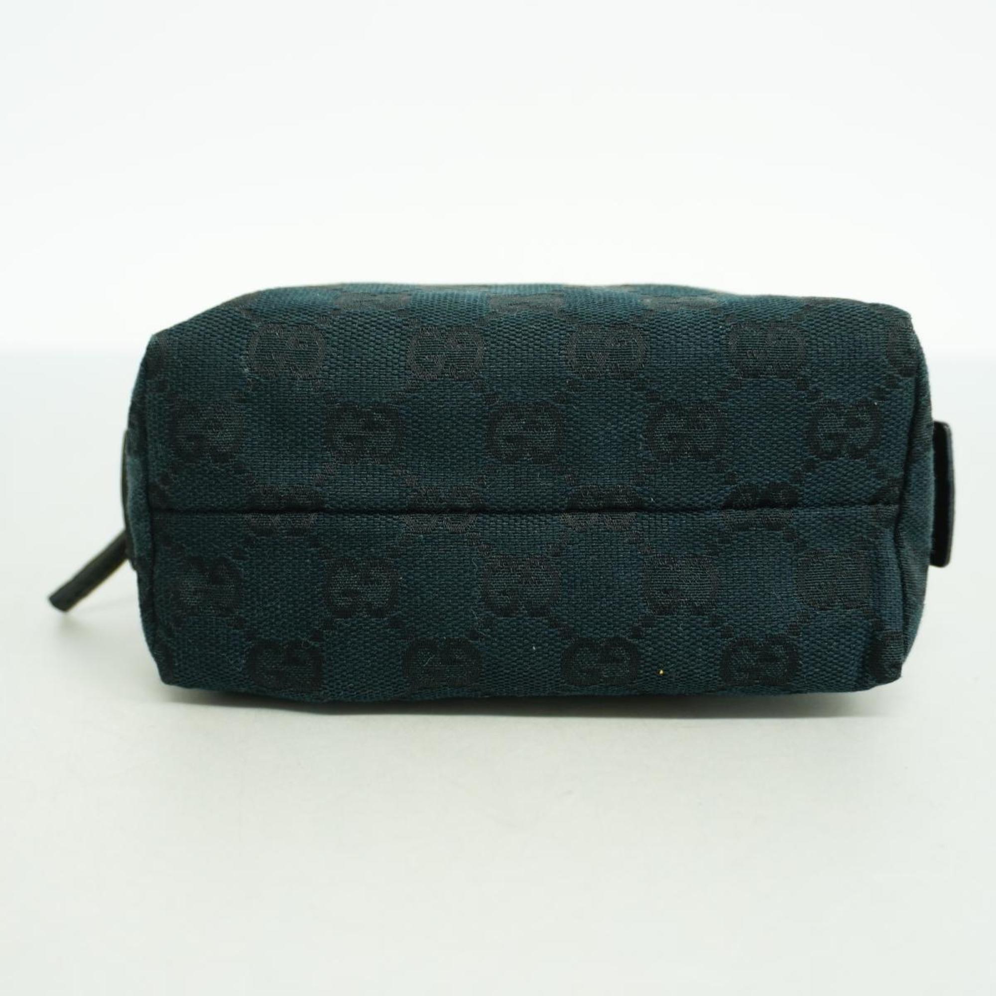 Gucci Pouch GG Canvas 29596 Black Women's