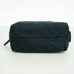 Gucci Pouch GG Canvas 29596 Black Women's