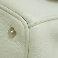 Christian Dior Handbag Diorissimo Leather White Women's